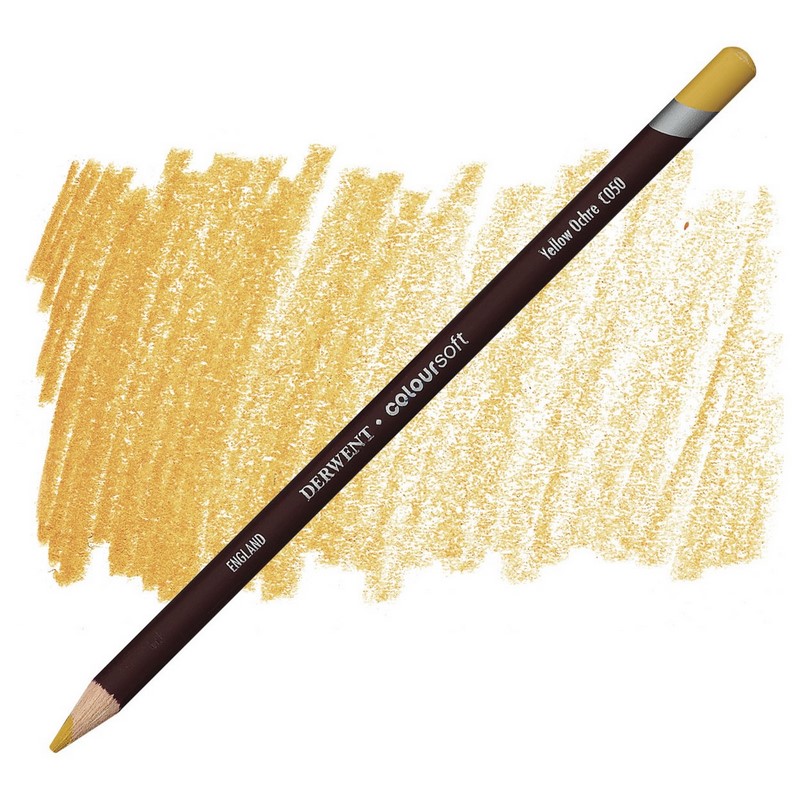 Umělecká pastelka DERWENT Coloursoft, Yellow Ochre