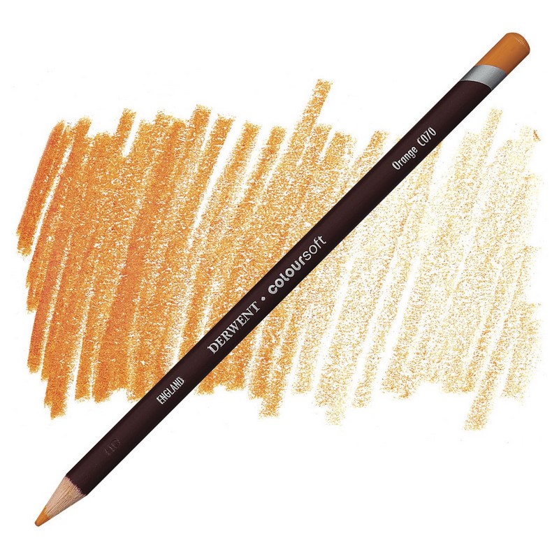 Umělecká pastelka DERWENT Coloursoft, Orange