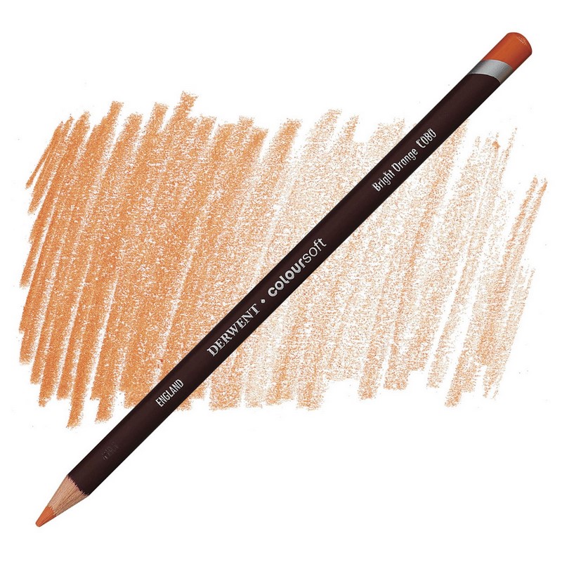 Umělecká pastelka DERWENT Coloursoft, Bright Orange