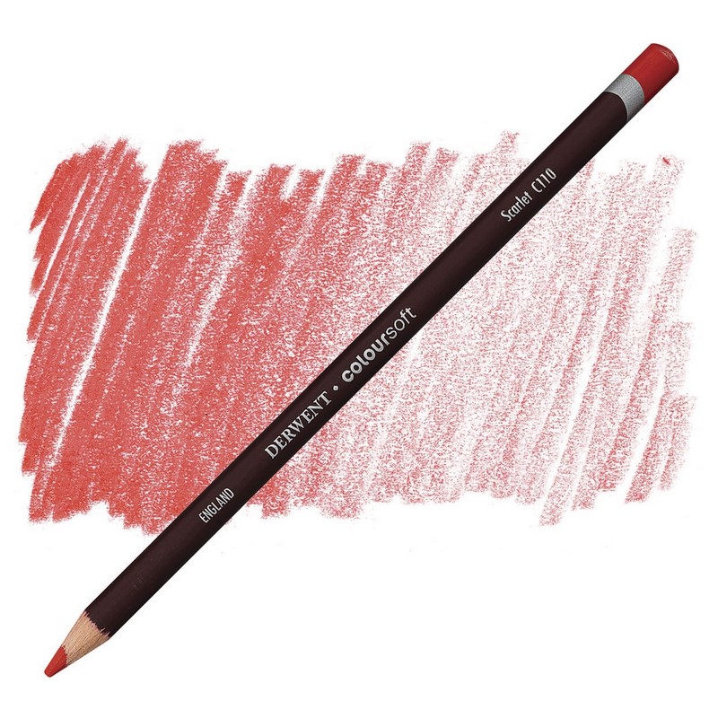 Umělecká pastelka DERWENT Coloursoft, Scarlet