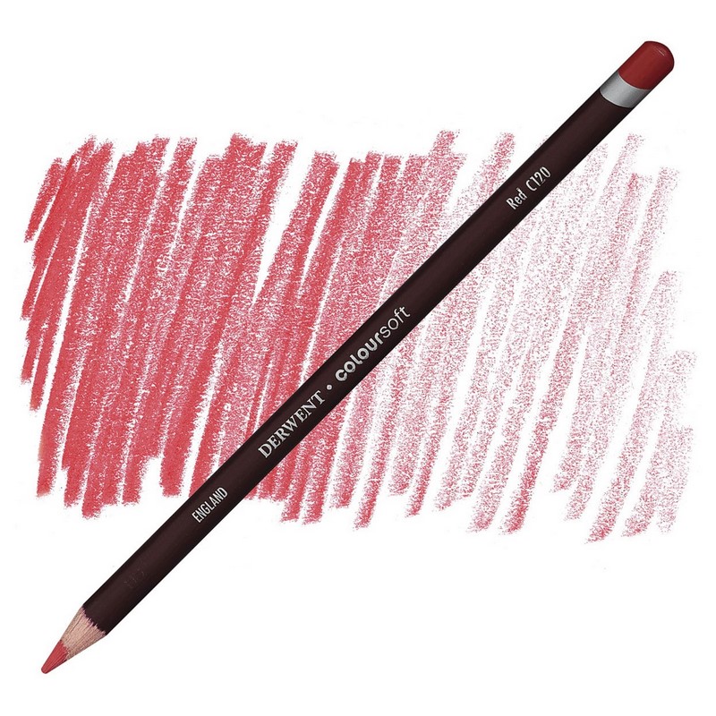 Umělecká pastelka DERWENT Coloursoft, Red