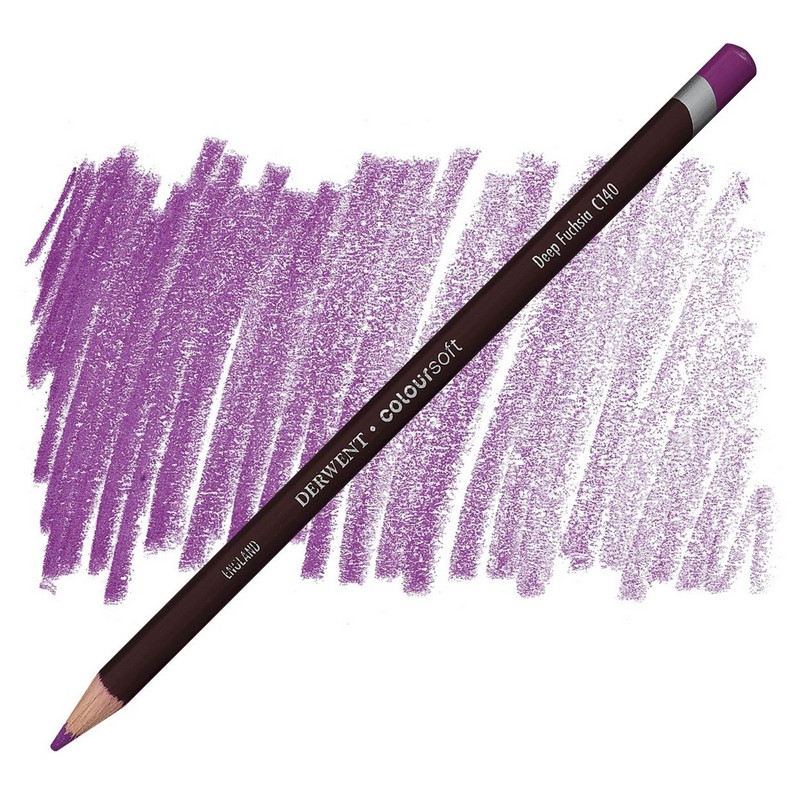 Umělecká pastelka DERWENT Coloursoft, Deep Fuchsia