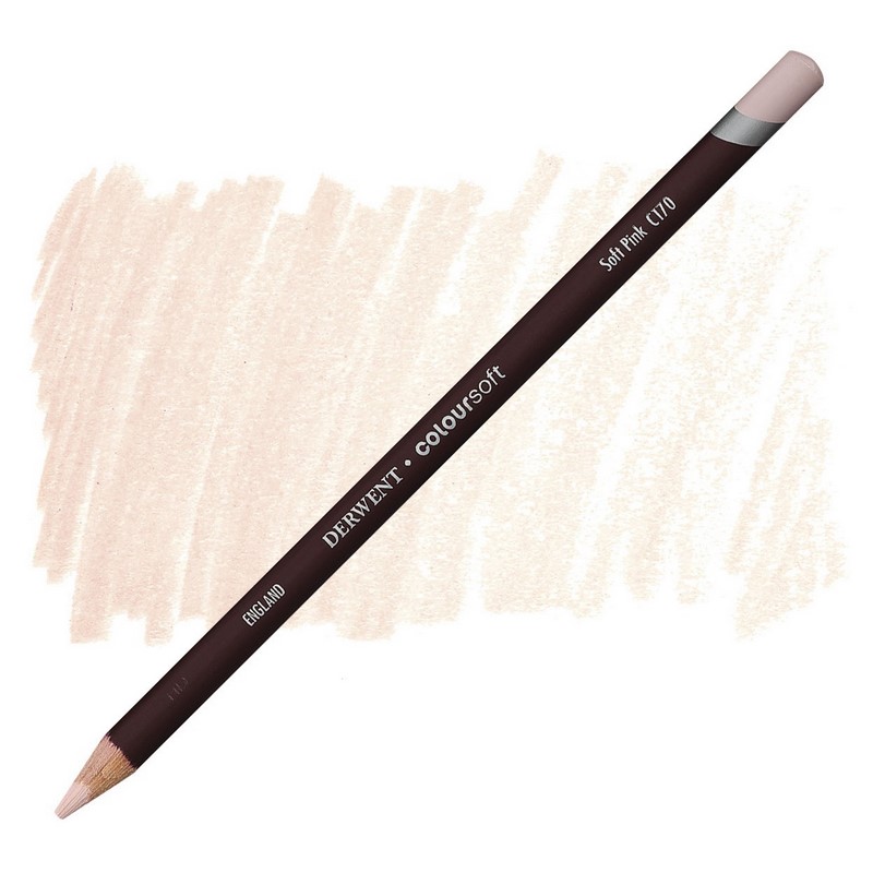 Umělecká pastelka DERWENT Coloursoft, Soft Pink