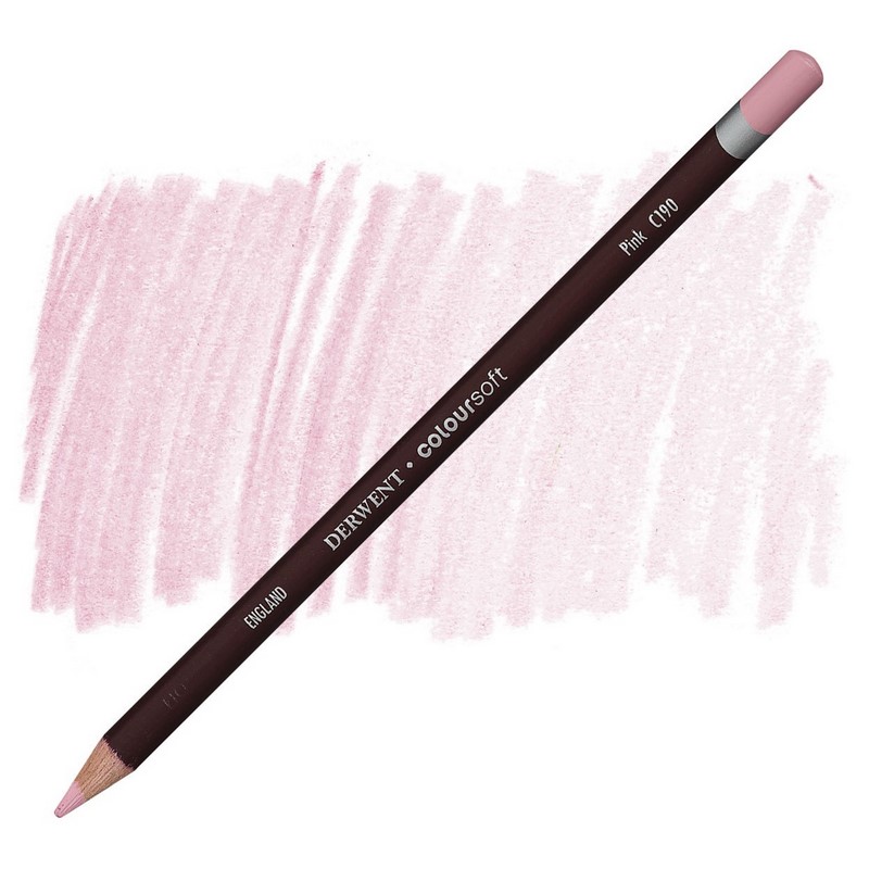 Umělecká pastelka DERWENT Coloursoft, Pink