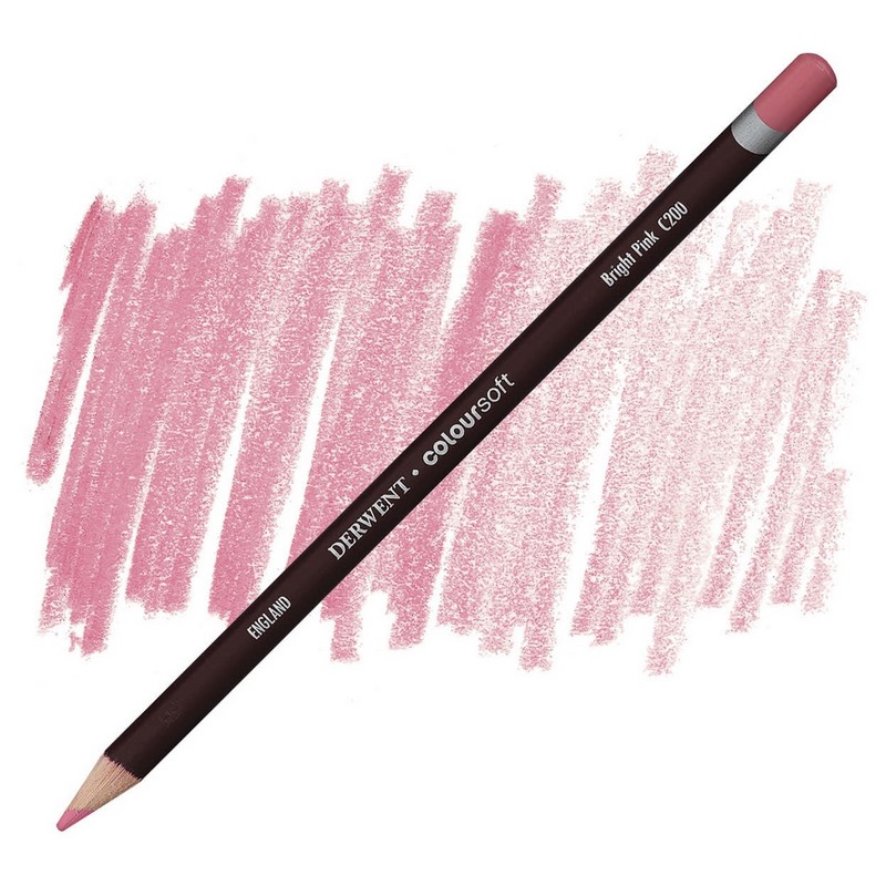 Umělecká pastelka DERWENT Coloursoft, Bright Pink