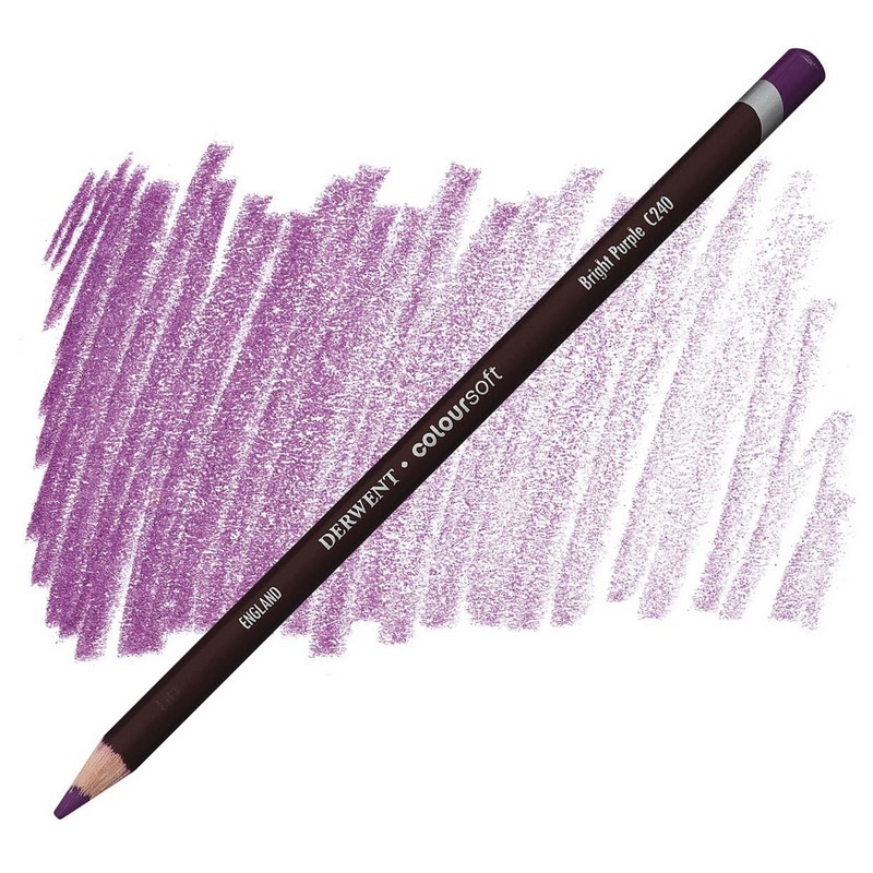 Umělecká pastelka DERWENT Coloursoft, Bright Purple