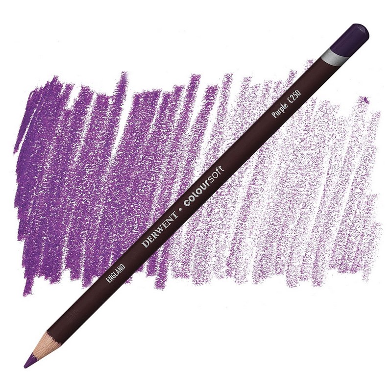 Umělecká pastelka DERWENT Coloursoft, Purple