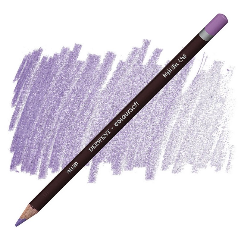 Umělecká pastelka DERWENT Coloursoft, Bright Lilac