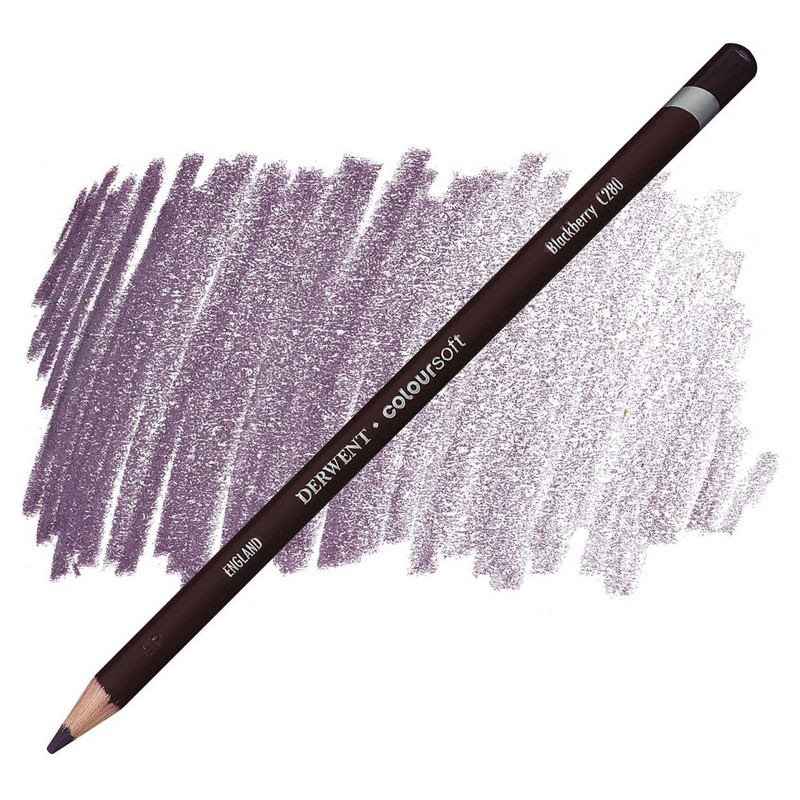 Umělecká pastelka DERWENT Coloursoft, Blackberry