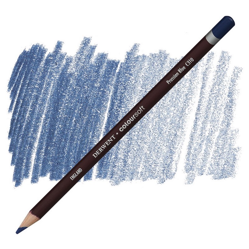 Umělecká pastelka DERWENT Coloursoft, Prussian Blue