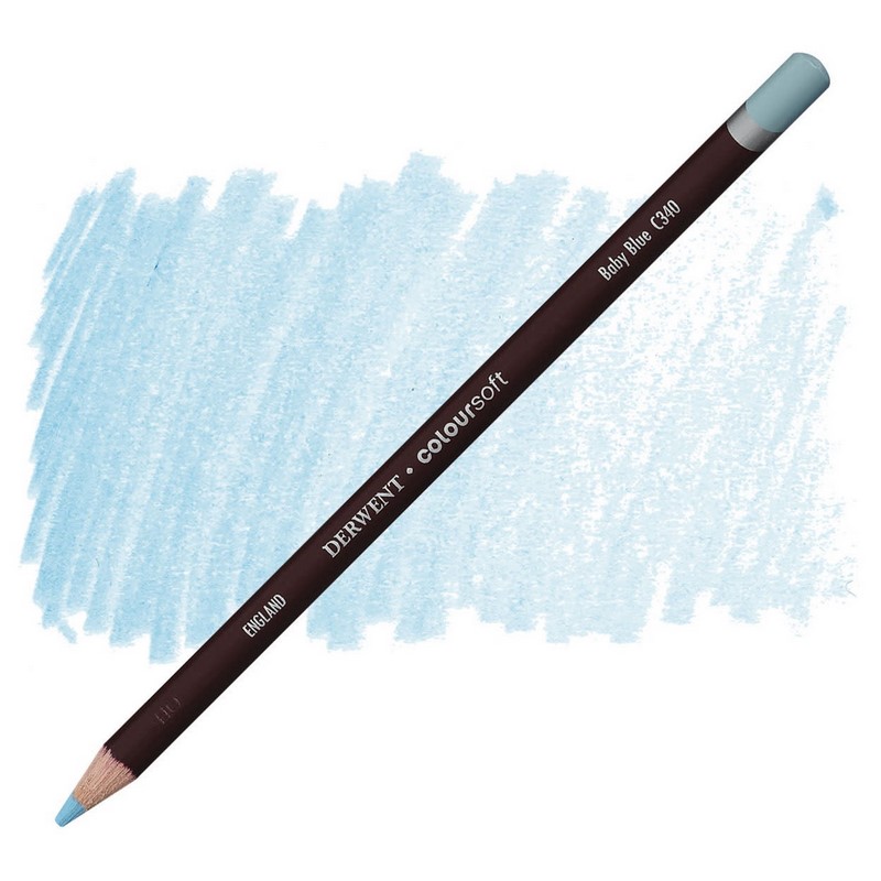 Umělecká pastelka DERWENT Coloursoft, Baby Blue