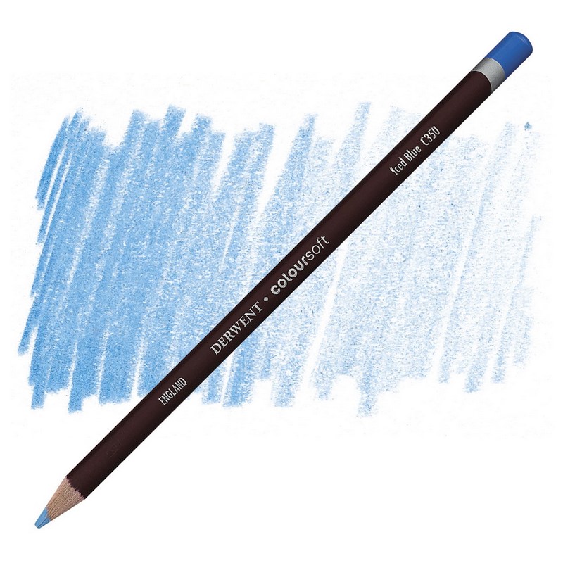 Umělecká pastelka DERWENT Coloursoft, Iced Blue