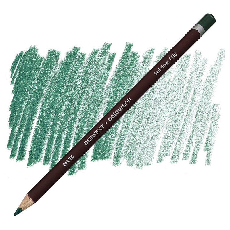 Umělecká pastelka DERWENT Coloursoft, Dark Green
