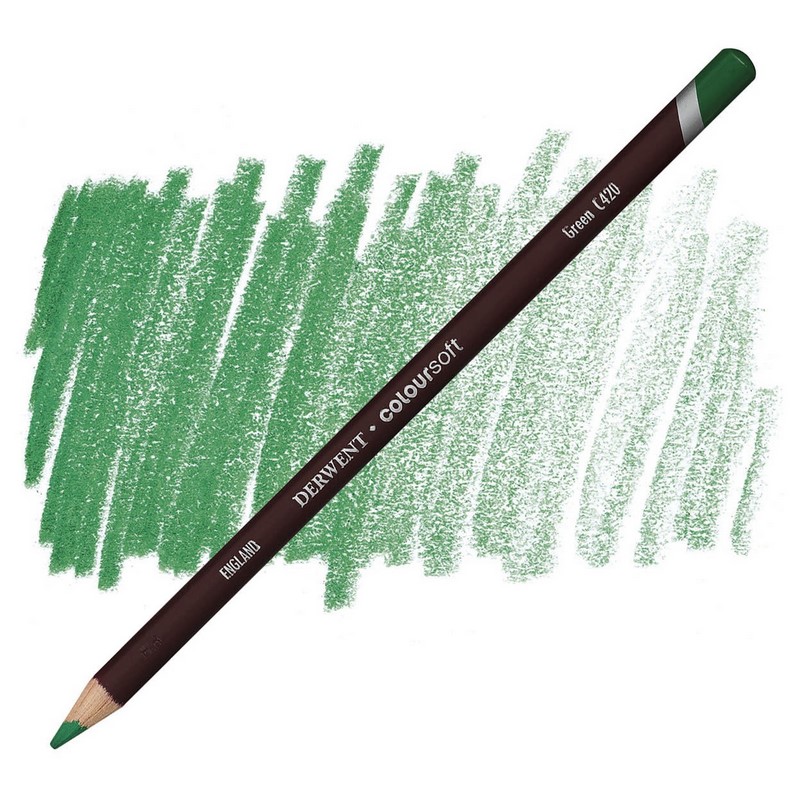 Umělecká pastelka DERWENT Coloursoft, Green