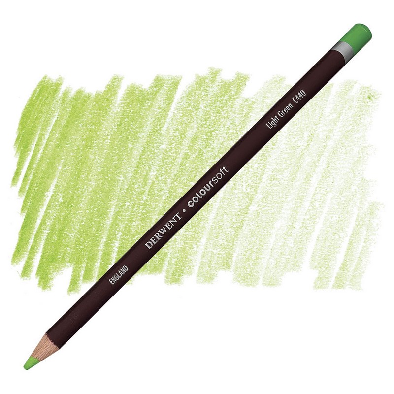 Umělecká pastelka DERWENT Coloursoft, Light Green