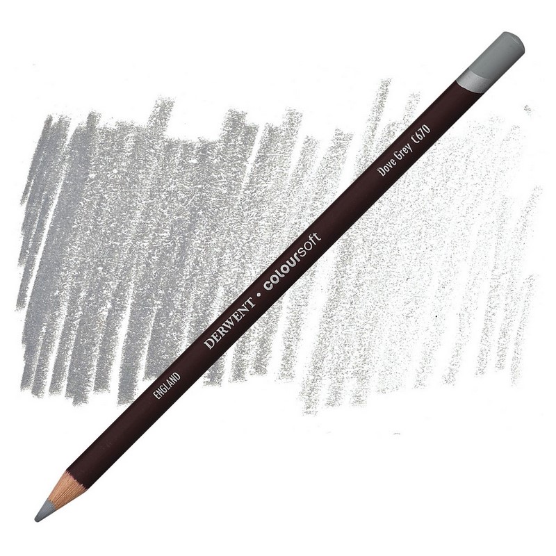 Umělecká pastelka DERWENT Coloursoft, Dove Grey
