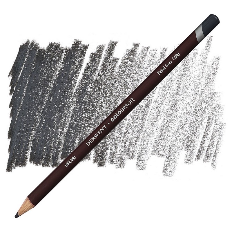 Umělecká pastelka DERWENT Coloursoft, Petrel Grey