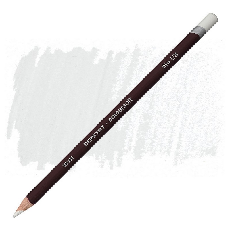 Umělecká pastelka DERWENT Coloursoft, White
