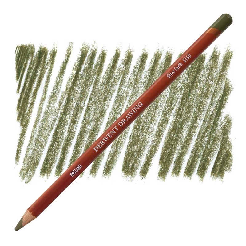Umělecká pastelka DERWENT Drawing, Olive Earth