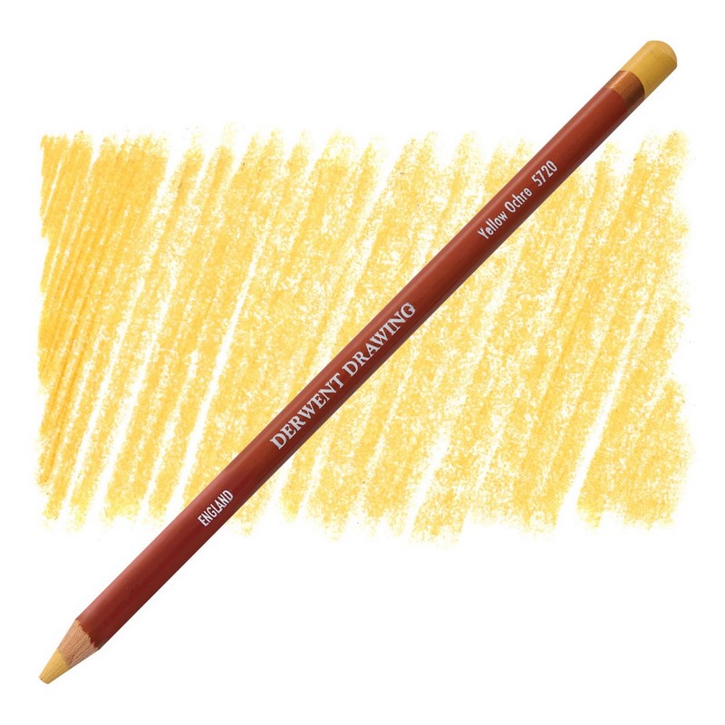 Umělecká pastelka DERWENT Drawing, Yellow Ochre