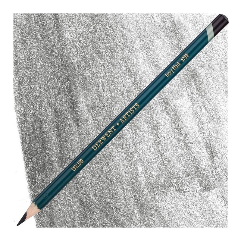 Umělecká pastelka DERWENT Artists, Ivory Black