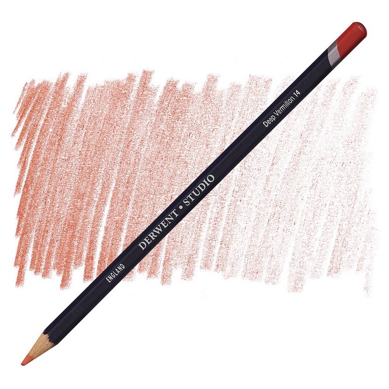 Umělecká pastelka DERWENT Studio, Deep Vermilion