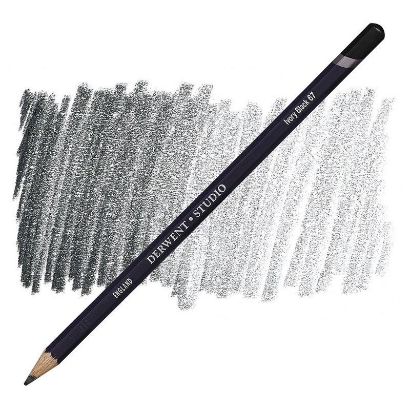Umělecká pastelka DERWENT Studio, Ivory Black