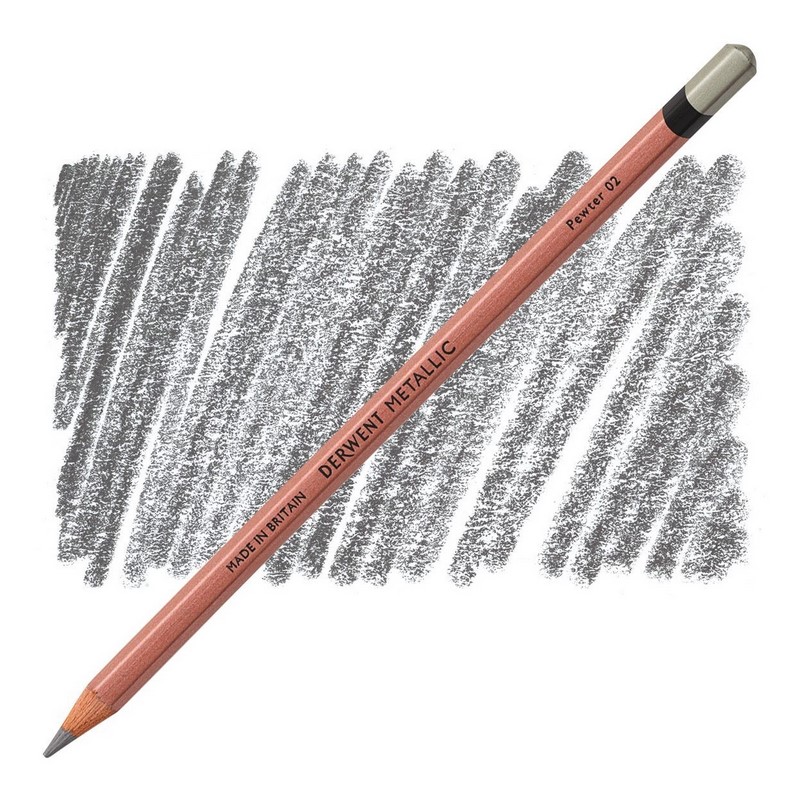 Metalická pastelka DERWENT Metallic, Pewter