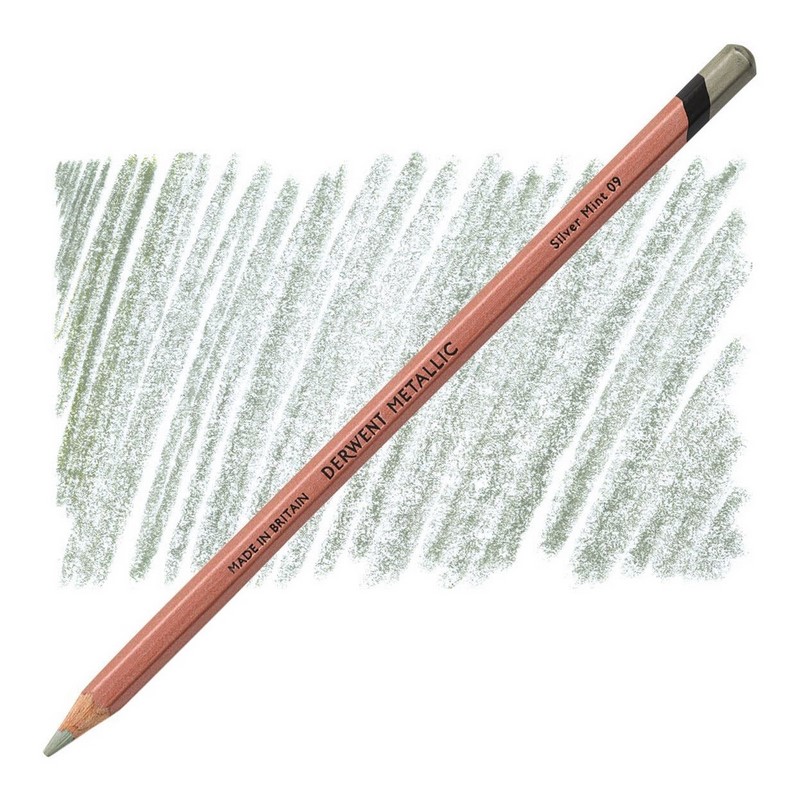 Metalická pastelka DERWENT Metallic, Silver Mint