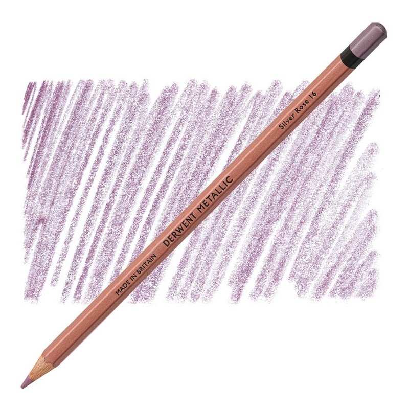 Metalická pastelka DERWENT Metallic, Silver Rose