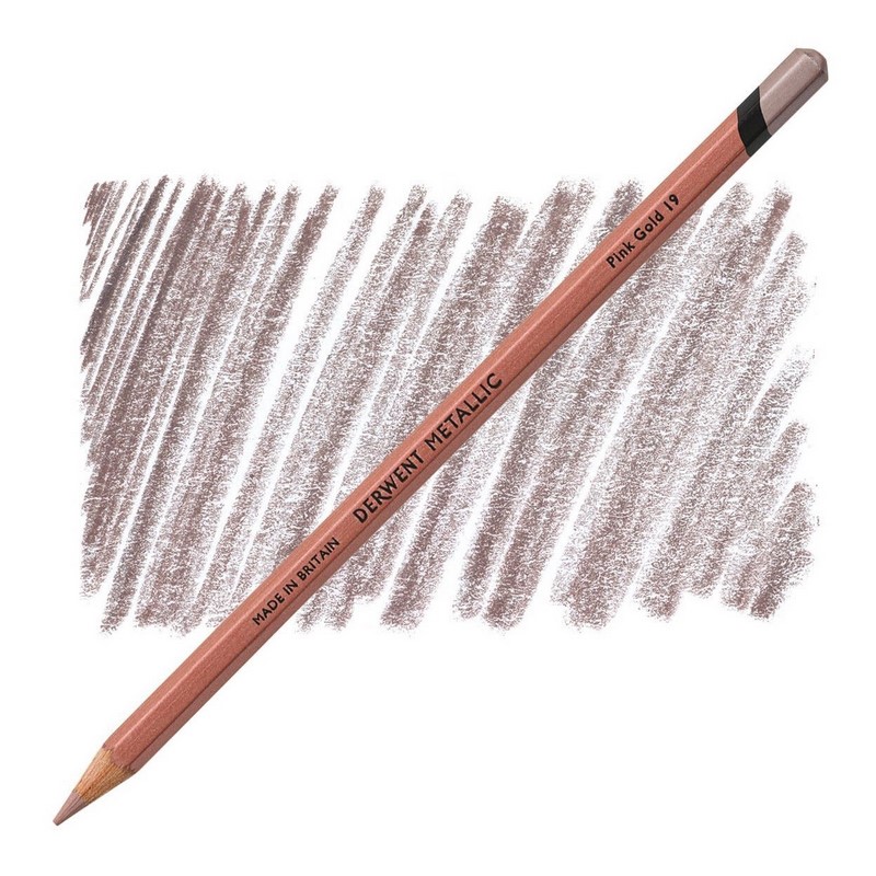 Metalická pastelka DERWENT Metallic, Pink Gold