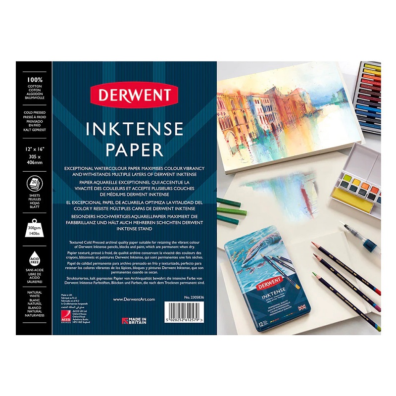 Blok DERWENT Inktense, 31x41cm 20 listů