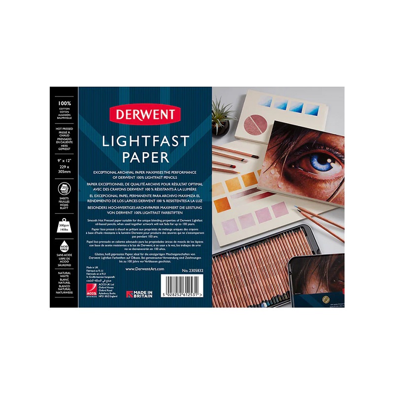 Blok DERWENT Lightfast, 23x31cm 20 listů