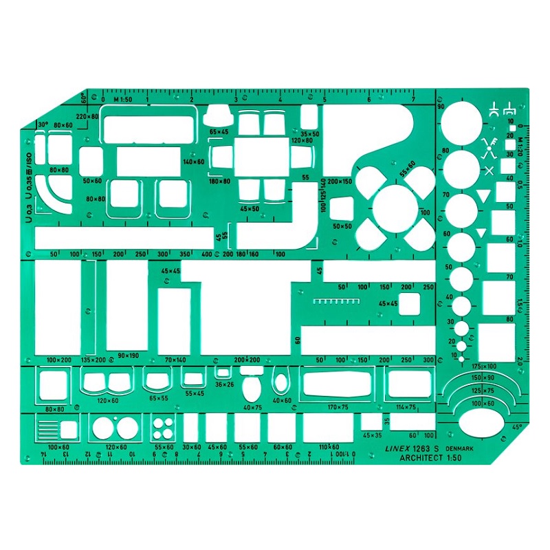 Šablona architekt LINEX 1:50