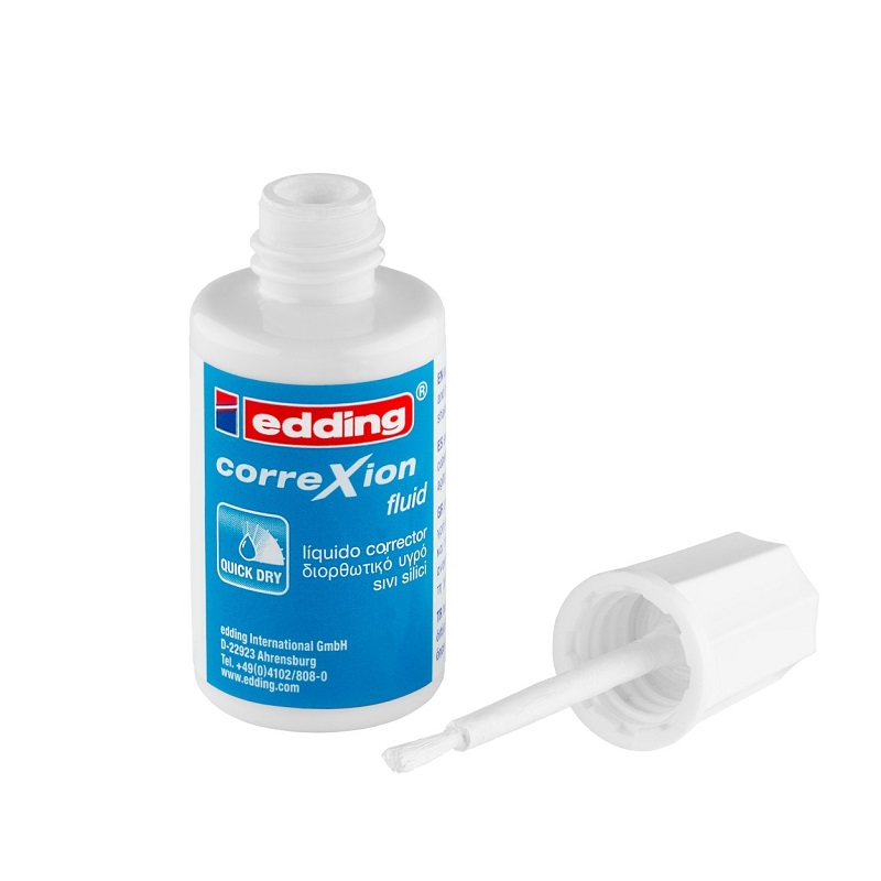 Korekční lak EDDING 7720 se štětečkem, 20ml
