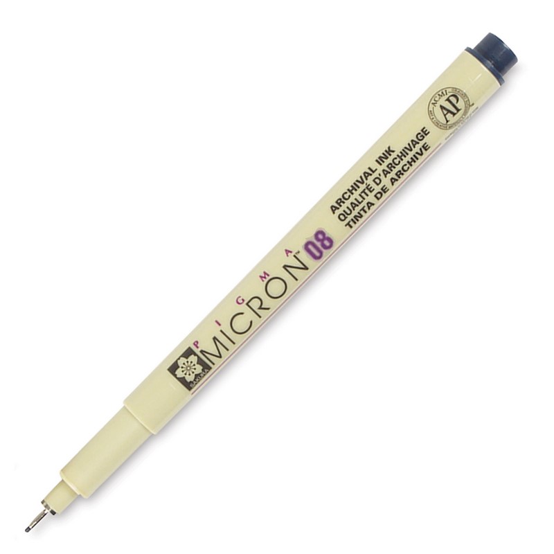 Sakura PIGMA MICRON 08 modro černý 0,5mm