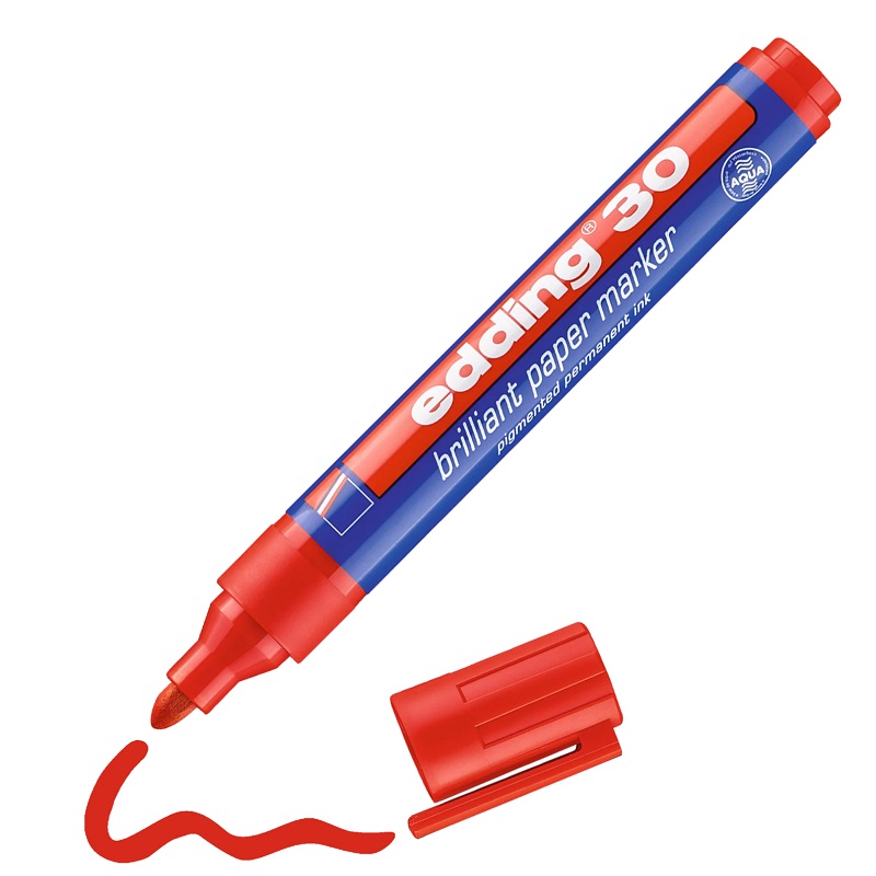 Popisovač na flipchart EDDING 30, červený