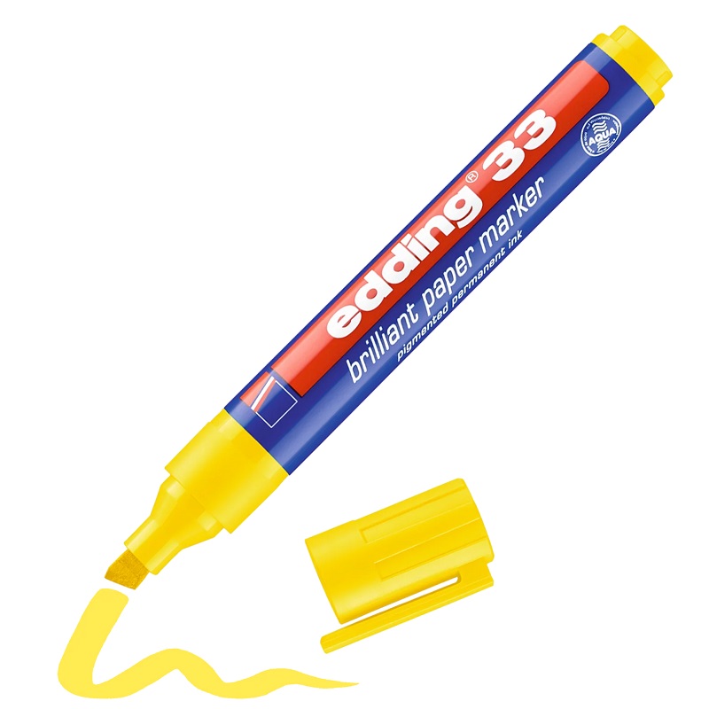 Popisovač na flipchart EDDING 33, žlutý