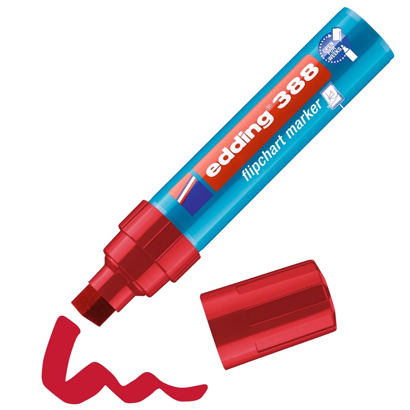 Popisovač na flipchart EDDING 388, červený