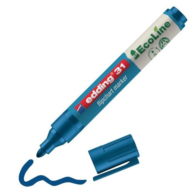 Popisovač na flipchart EDDING 31 EcoLine, modrý