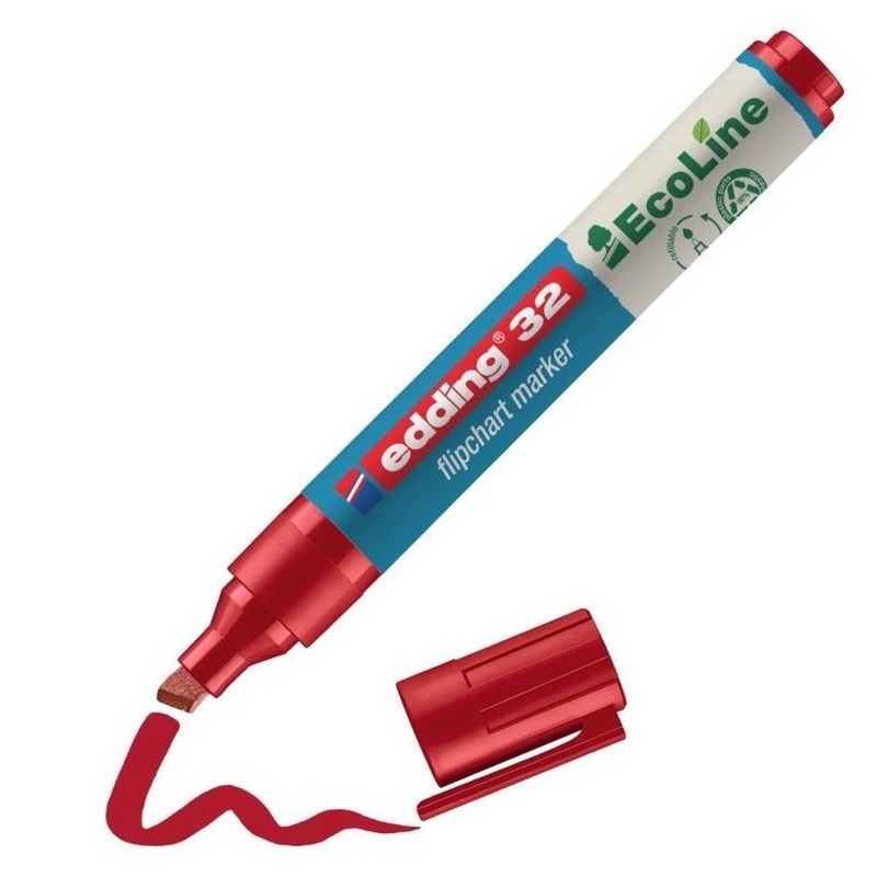 Popisovač na flipchart EDDING 32 EcoLine, červený