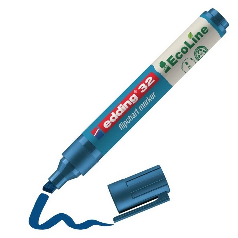 Popisovač na flipchart EDDING 32 EcoLine, modrý