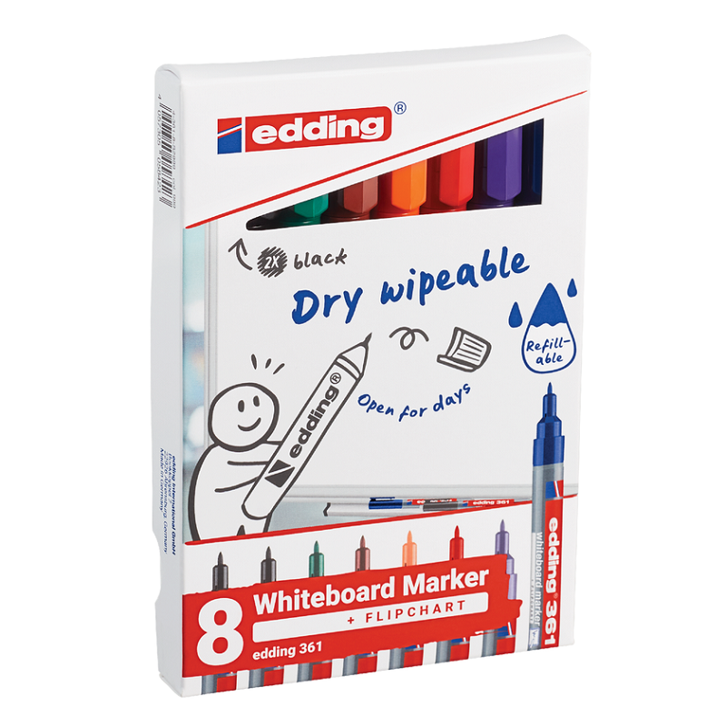 Popisovač na bílé tabule EDDING 361, 8ks