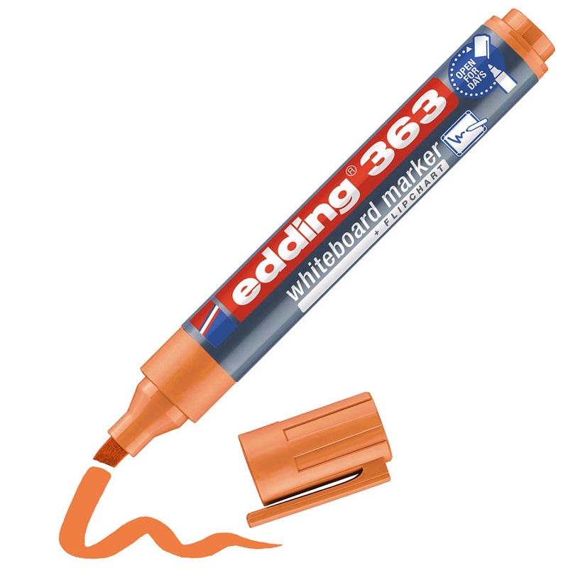Popisovač na bílé tabule EDDING 363, oranžový