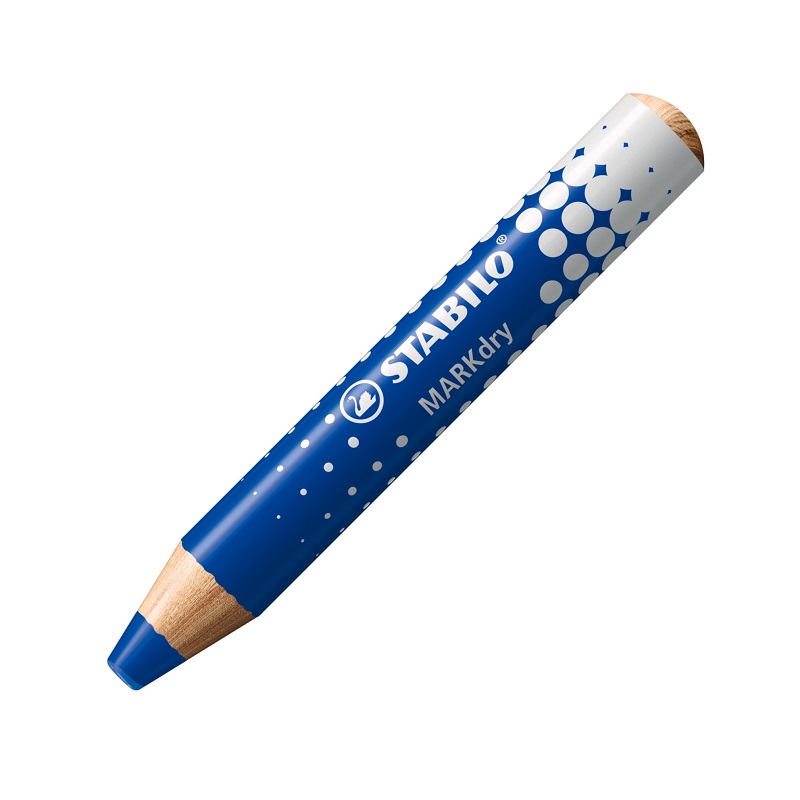 Pastelka STABILO MARKdry na bílé tabule a flipchart, modrá