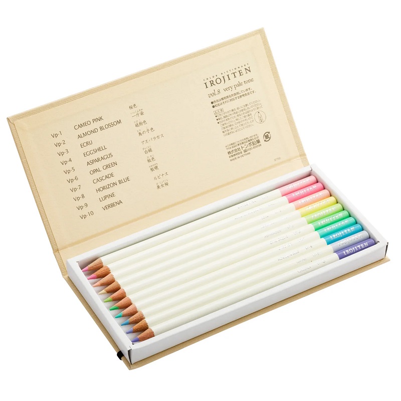 Pastelky TOMBOW Irojiten, 10 ks Very Pale