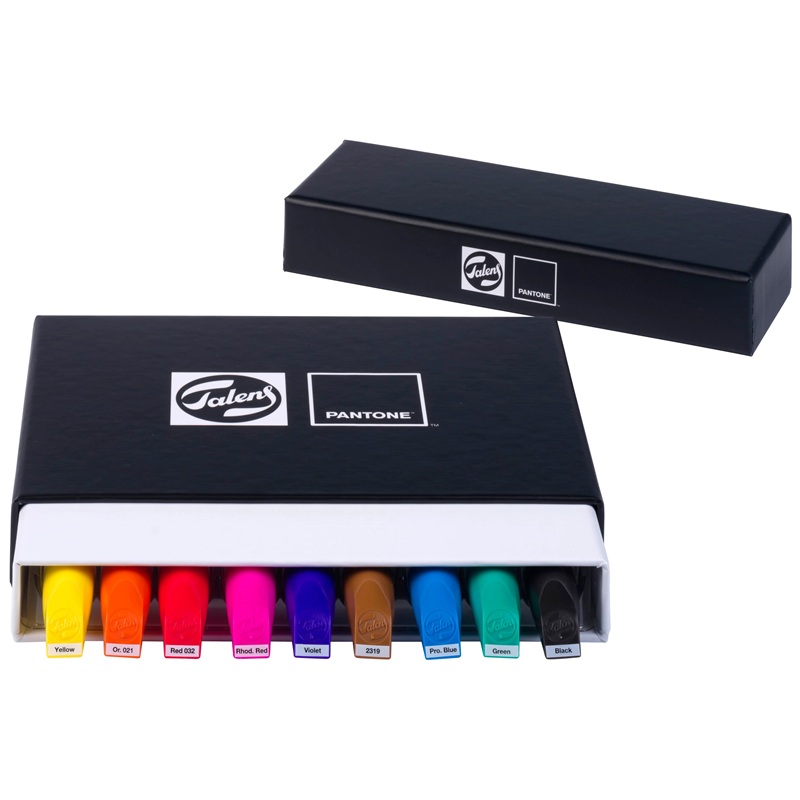 ROYAL TALENS Pigmentové fixy PANTONE Duo Tip, 9 ks Primary
