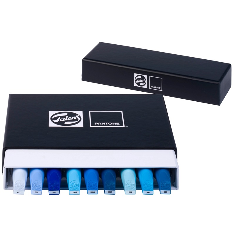 ROYAL TALENS Pigmentové fixy PANTONE Duo Tip, 9 ks Blue