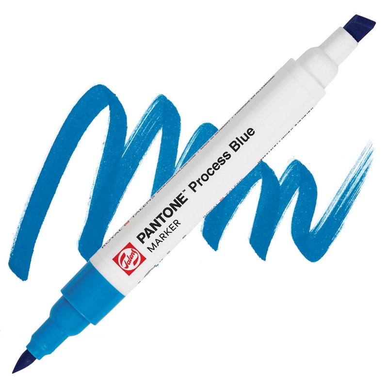 ROYAL TALENS Pigmentový fix PANTONE Duo Tip, 906 Process Blue
