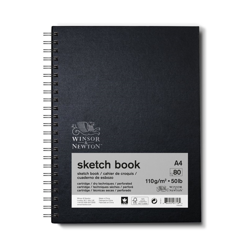 Skicář WINSOR & NEWTON Sketch Book Spiral, A4 80 listů